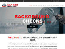 Tablet Screenshot of privatedetectivedelhi.com